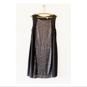 Chico's Black and Silver Sleeveless Dress